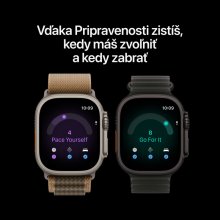 Apple Watch Ultra 4 GPS + Cellular 49mm Black Titanium Case with Burgundy Alpine Loop - L