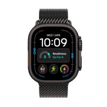 Apple Watch Ultra 4 GPS + Cellular 49mm Black Titanium Case with Black Titanium Milanese Loop - L
