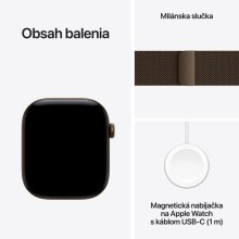 Apple Watch Series 12 GPS 42mm Dark Bronze Aluminium Case with Dark Bronze Milanese Loop