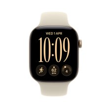 Apple Watch Series 12 GPS + Cellular 46mm Light Gold Aluminium Case with Sand Sport Band - M/L